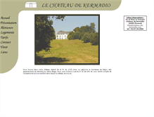 Tablet Screenshot of chateau-de-kermadio.com